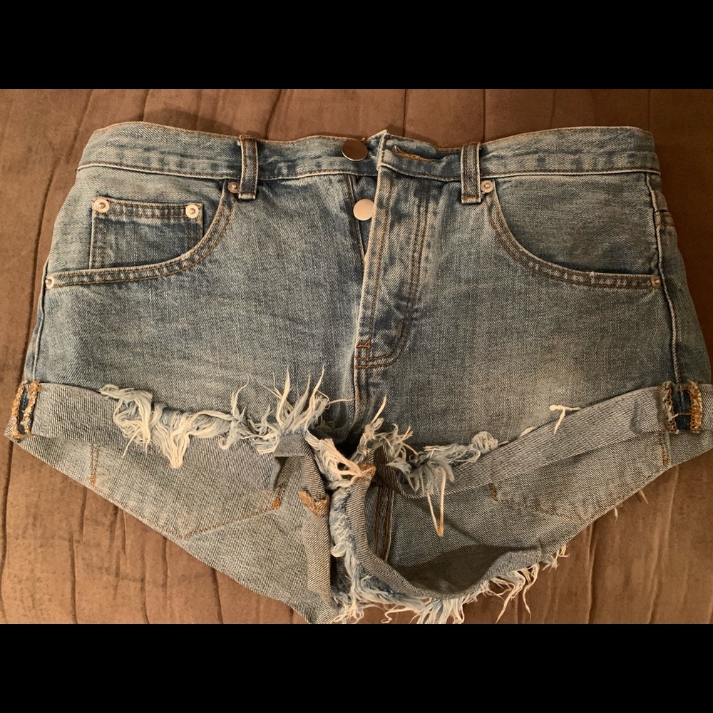 Denim shorts